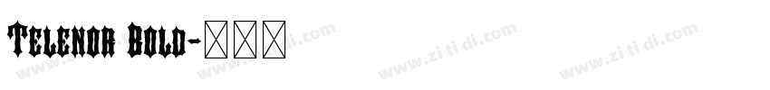 Telenor Bold字体转换